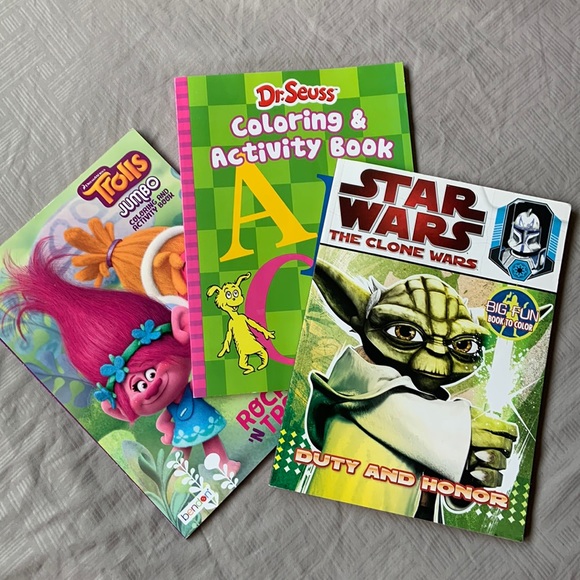 Unused 3 kids colouring books - Picture 1 of 2